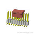 Conector de pegatina de pie de doble fila SMT